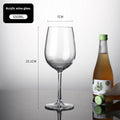 Modern acrylic wine glass in clear plastic with 300ml and 550ml capacity options