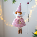 Christmas girl angel skirt felt pendant decorative hanging ornament
