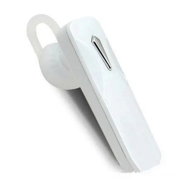 M163 Bluetooth car headset in black and white colour options with call and music controls
