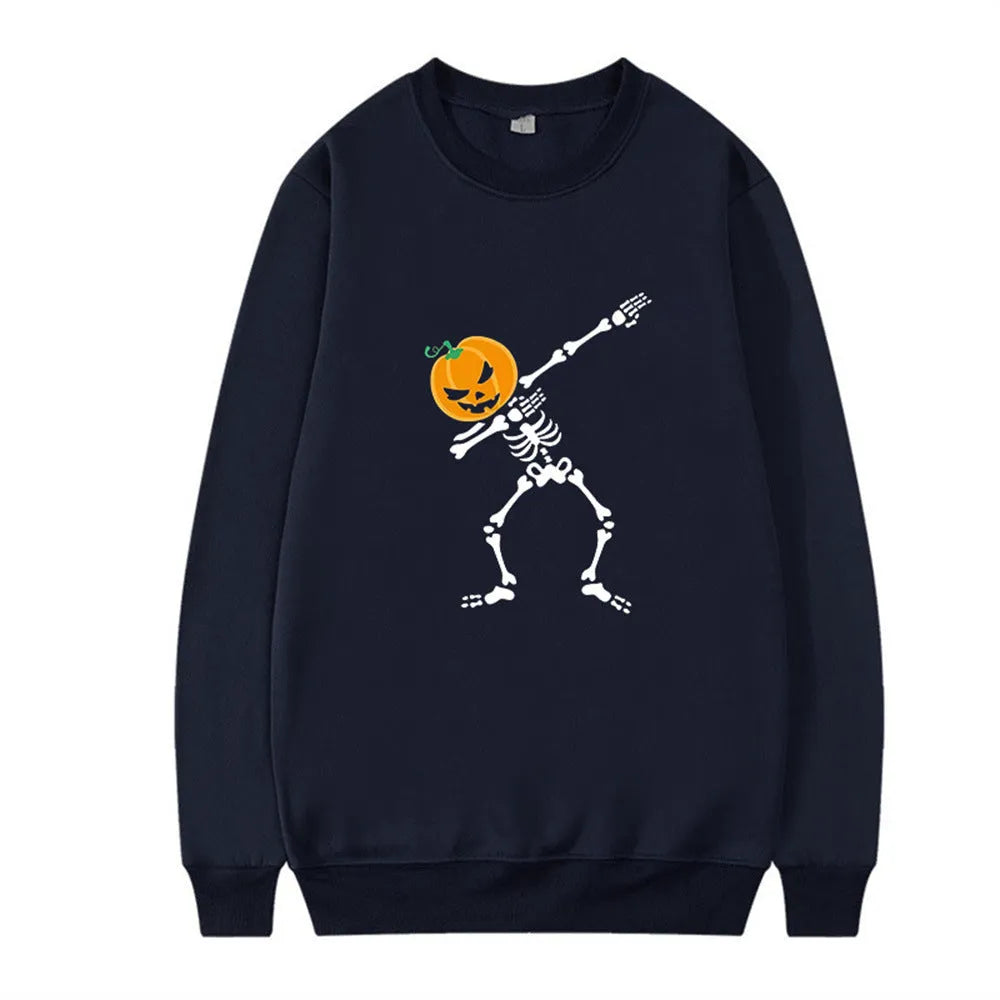 Women's cotton printed crew neck long sleeve top in multiple colours for autumn winter wear