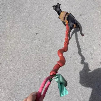 Brown sausage rope toy with hand rope, 108cm total length, three-section and four-section options