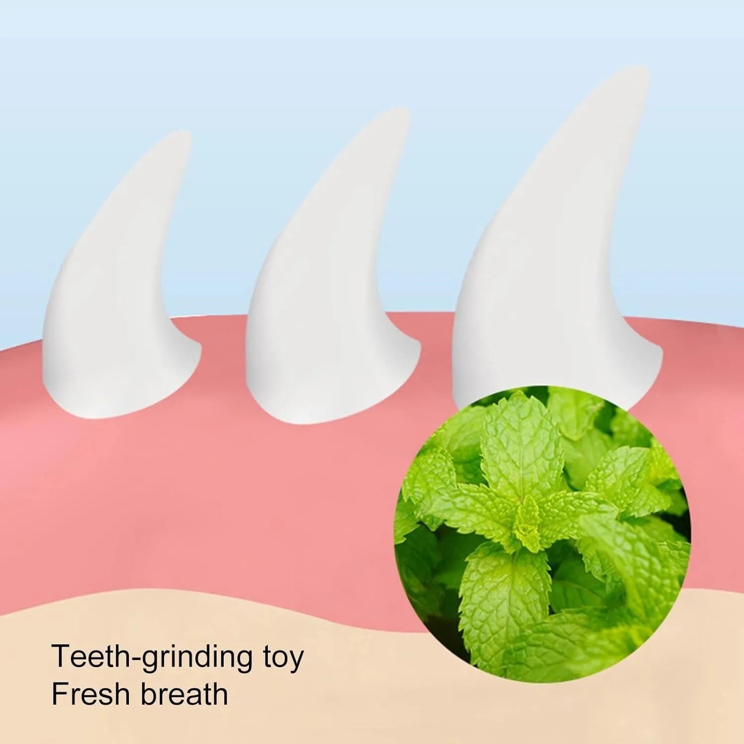 Blue carrot-shaped catnip ball with self-adhesive sticker for wall mounting and cat teeth cleaning