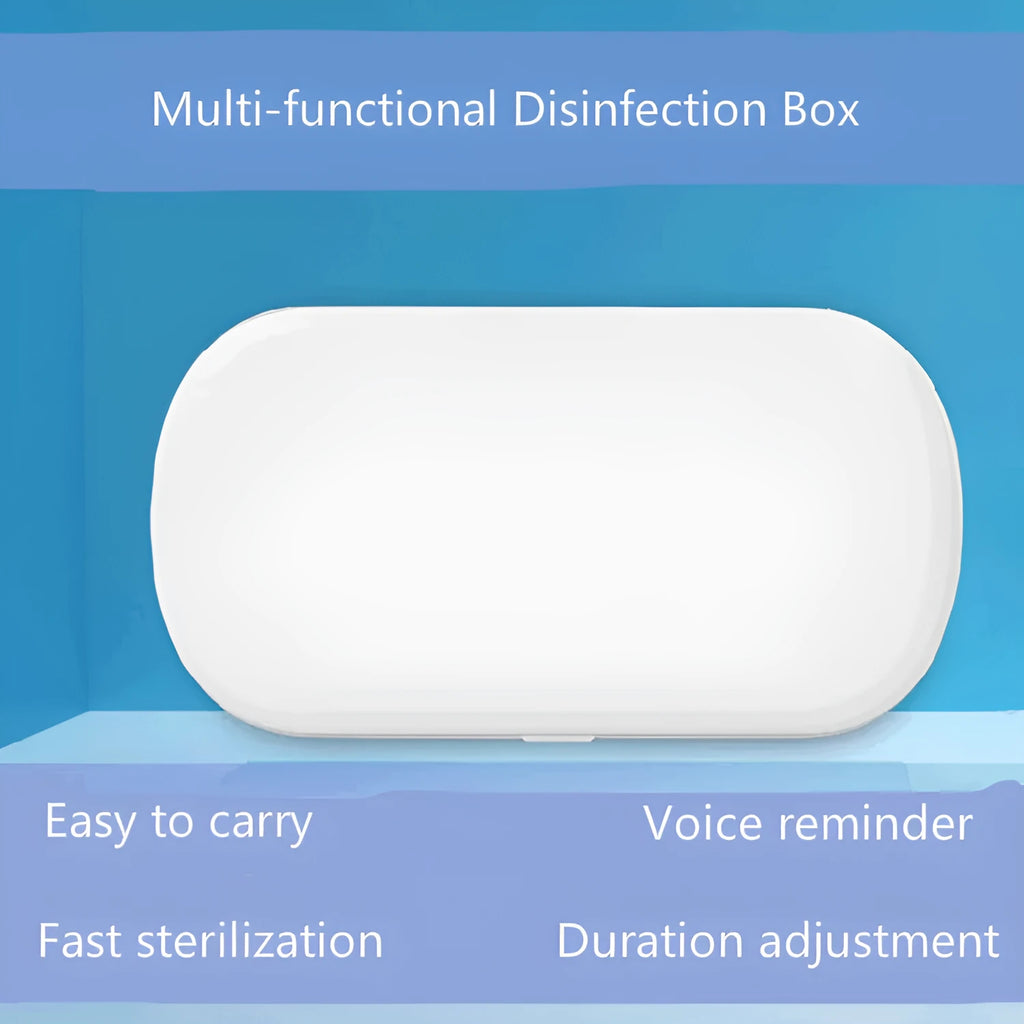 White ABS plastic UV wireless disinfection box for phones and toothbrushes