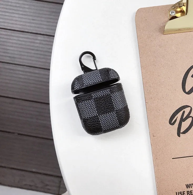 IPhone XS MAX hard plastic case with leather-effect grid pattern in black, brown, red, and white colour options.