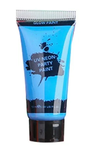 25ml plastic squeeze bottle of neon green gouache face and body paint