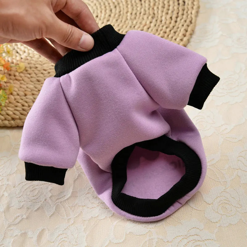 Halloween pumpkin skull pet sweater for small dogs, polyester cartoon jumper in yellow black purple, sizes XS to XL