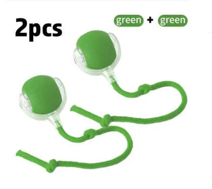 Silicone cat rolling ball toy in three colour options for self-play and feline entertainment