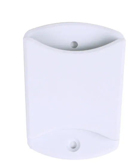 Silver and white aluminum alloy desktop stand holding a tablet at an adjustable angle.