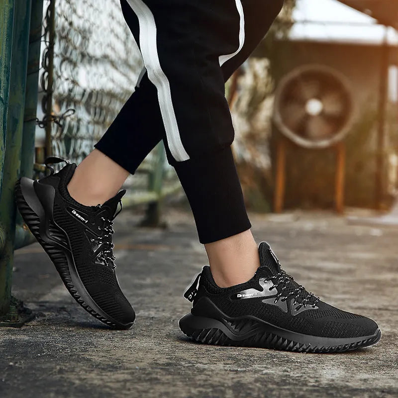 Student breathable running shoes with mesh upper and MD sole in multiple colour options