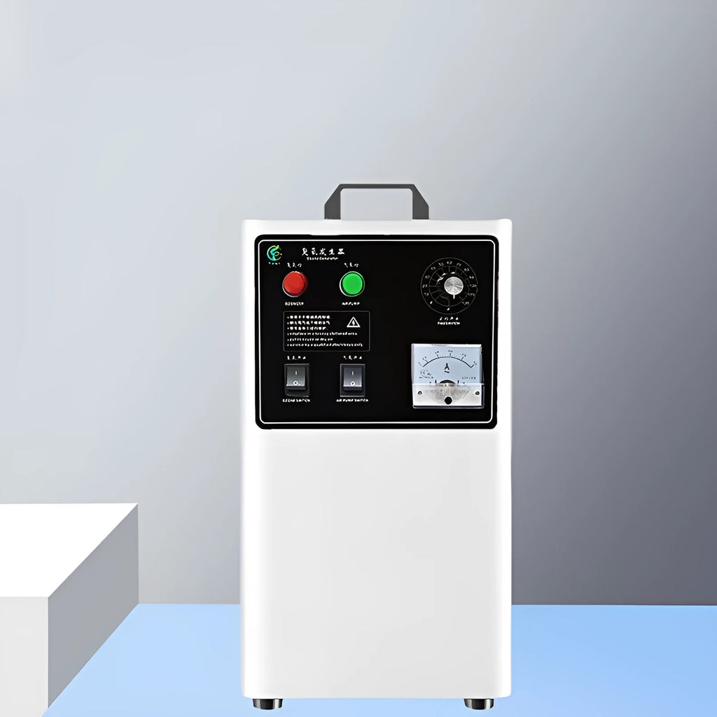 Fruit and vegetable ozone generator machine with 20g/h output in stainless steel or white finish