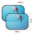 Electrostatic adsorption nylon mesh car sunshade pair for side windows in Giraffe Pair size
