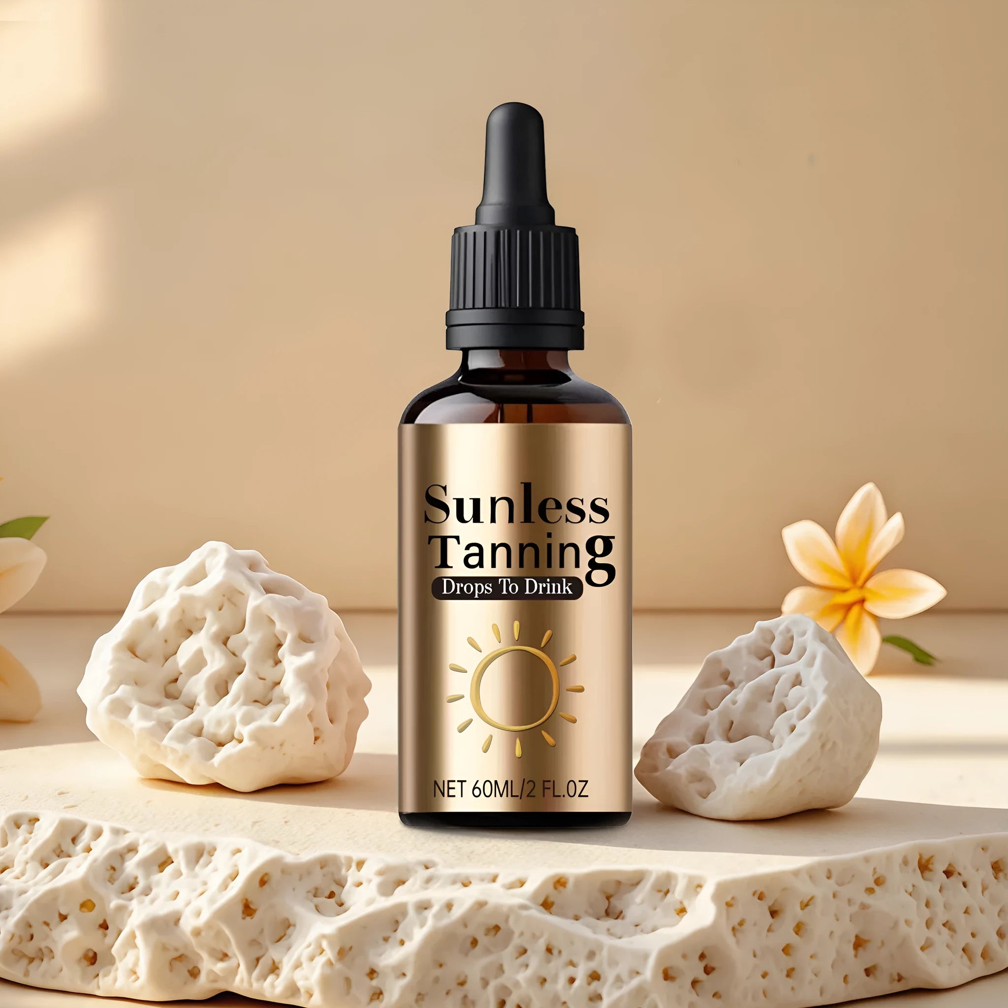Black bottle of 60ml oral drops for unisex outdoor and family use