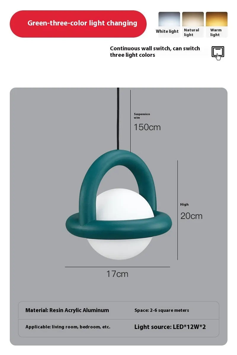 Danish designer hanging line lamp in matte finish with warm or tri-colour light option for bedroom or living room