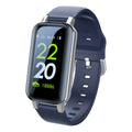 Call Bracelet smart wearable in Black, Blue, or Coffee colour with heart rate monitor on wrist.