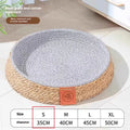 Natural rattan cat nest bed cage in four sizes for indoor pet use