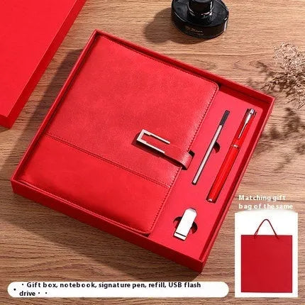 A5 soft leather notebook in business brown colour with pu cover and wood-free paper pages