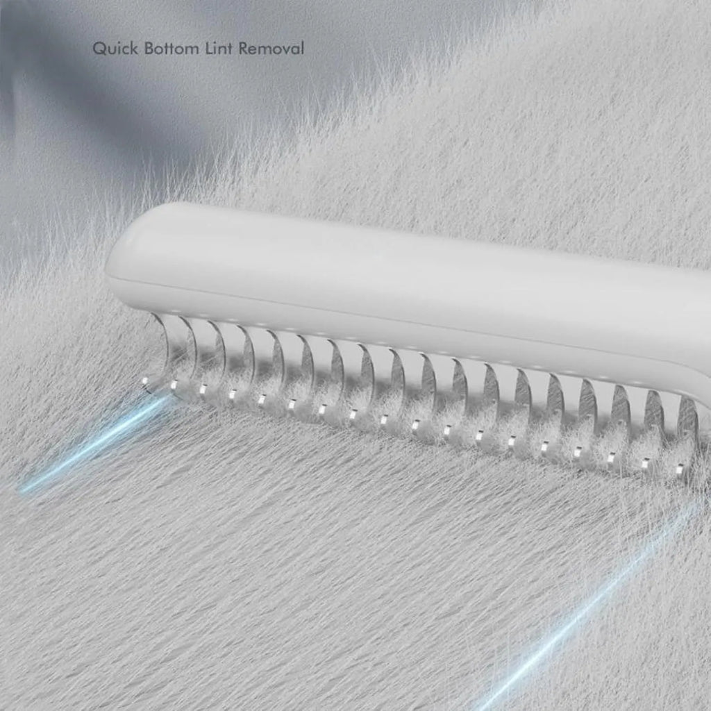 Stainless steel pet dematting comb with rake teeth and comfortable handle for removing mats from dog hair