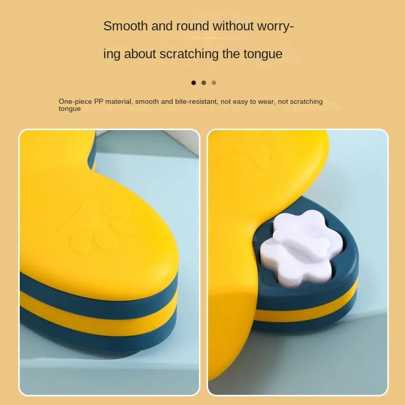 Green and yellow interactive dog puzzle toy with rotatable compartments and bone-shaped covers