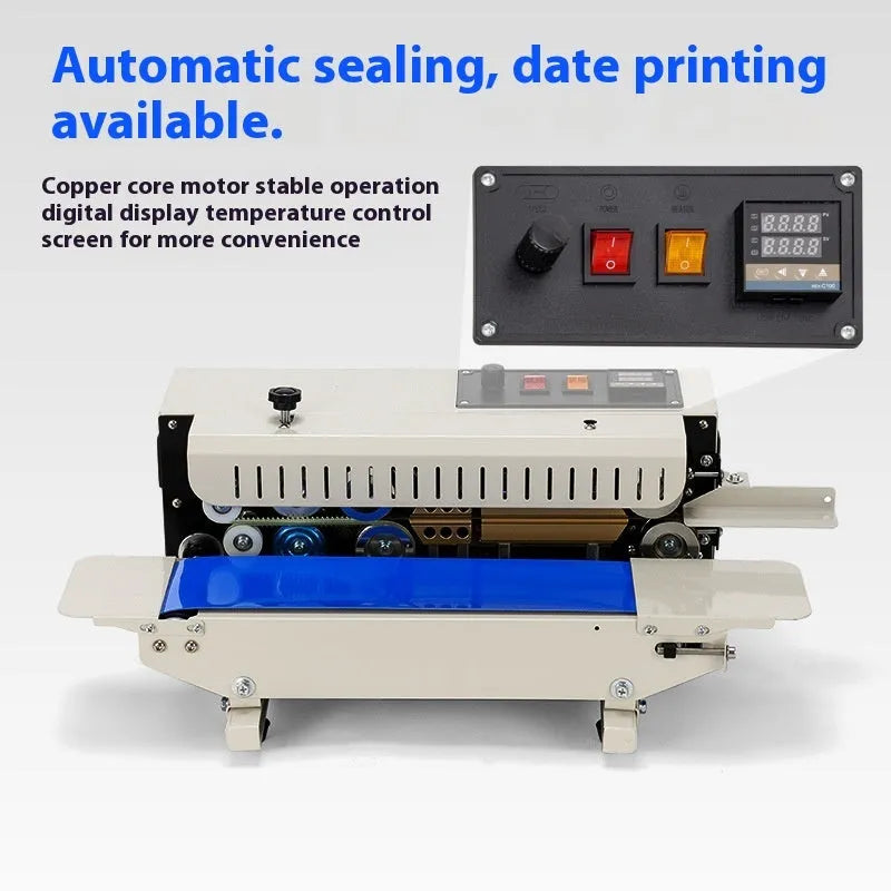 Handheld manual sealing machine with date printing function for plastic bag food packaging