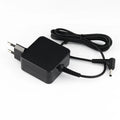 Black 45W laptop power adapter with DC connector and charging cable, dimensions 99.3mm x 36.5mm x 61.8mm