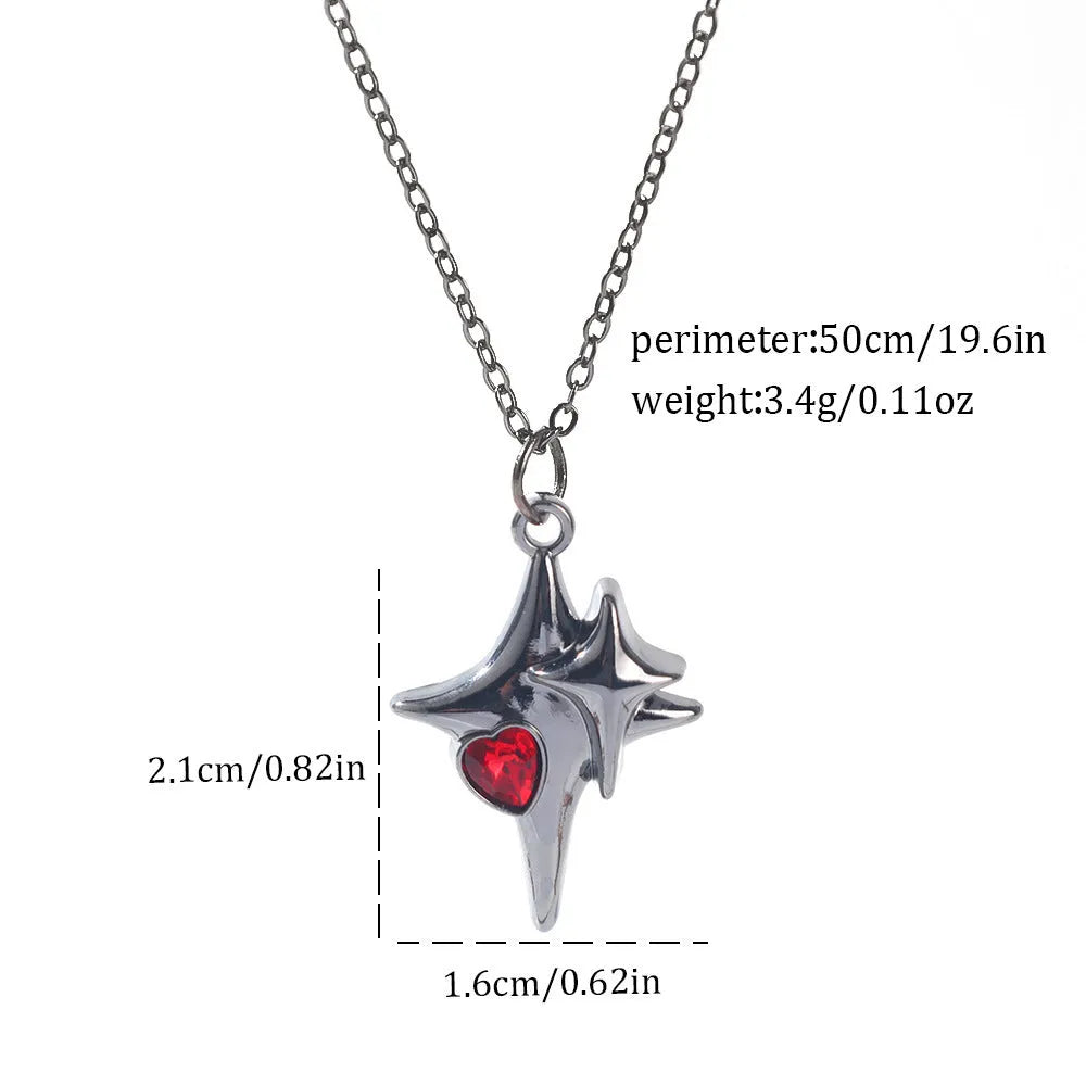 Dark style zinc alloy Halloween necklace with a spider or bat pendant on a regular chain.