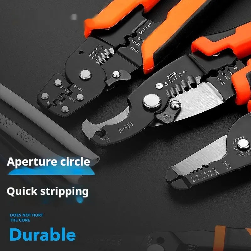 Fully automatic wire stripping pliers with high carbon steel blades weighing 0.361kg