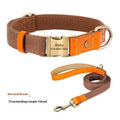 Small dog mohair collar and matching traction rope in one of six colour options with coordinating lettering.