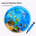Inflatable PVC water cooling mat for pets with dolphin design