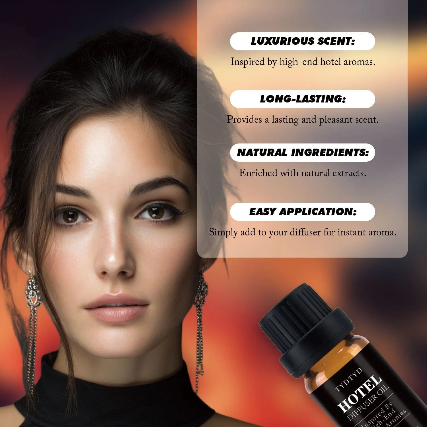 10ml natural plant fragrance essential oil bottle for universal skin type