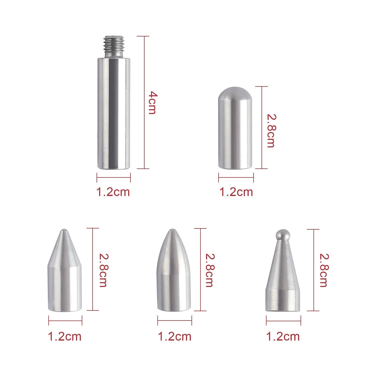 Three-piece alloy steel car dent repair tool set with hook and crowbar designs