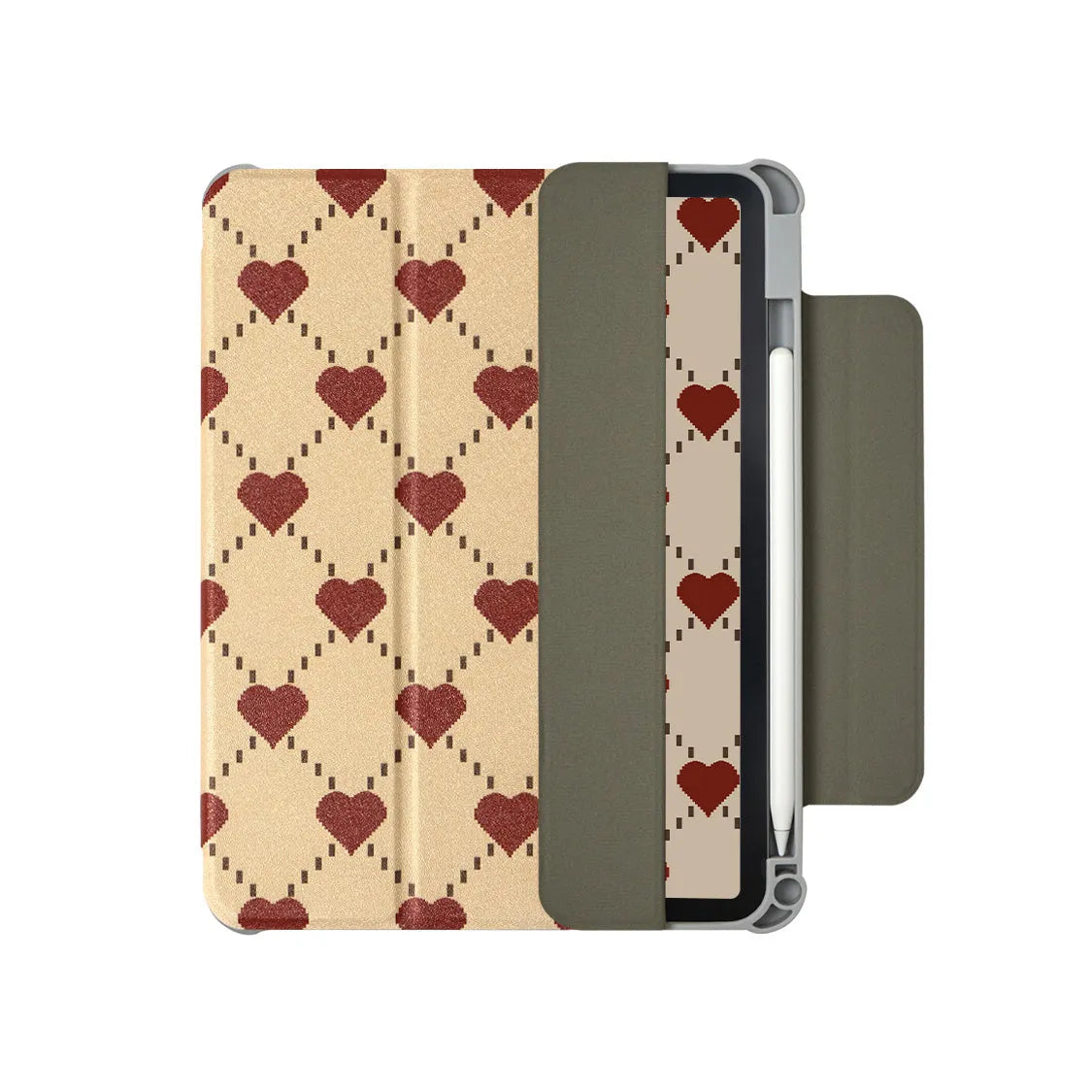 Double-sided magnetic iPad Air case for 10.9-inch Air 5 and Air 4 tablets in polyurethane