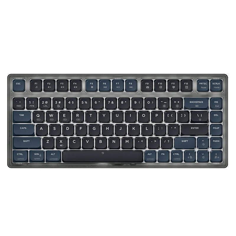 Ajazz AK832PRO three-mode mechanical keyboard in green or tea colour with RGB backlight