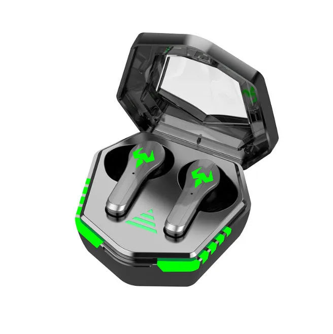 Black N35 gaming Bluetooth wireless in-ear headset with private mold earpieces