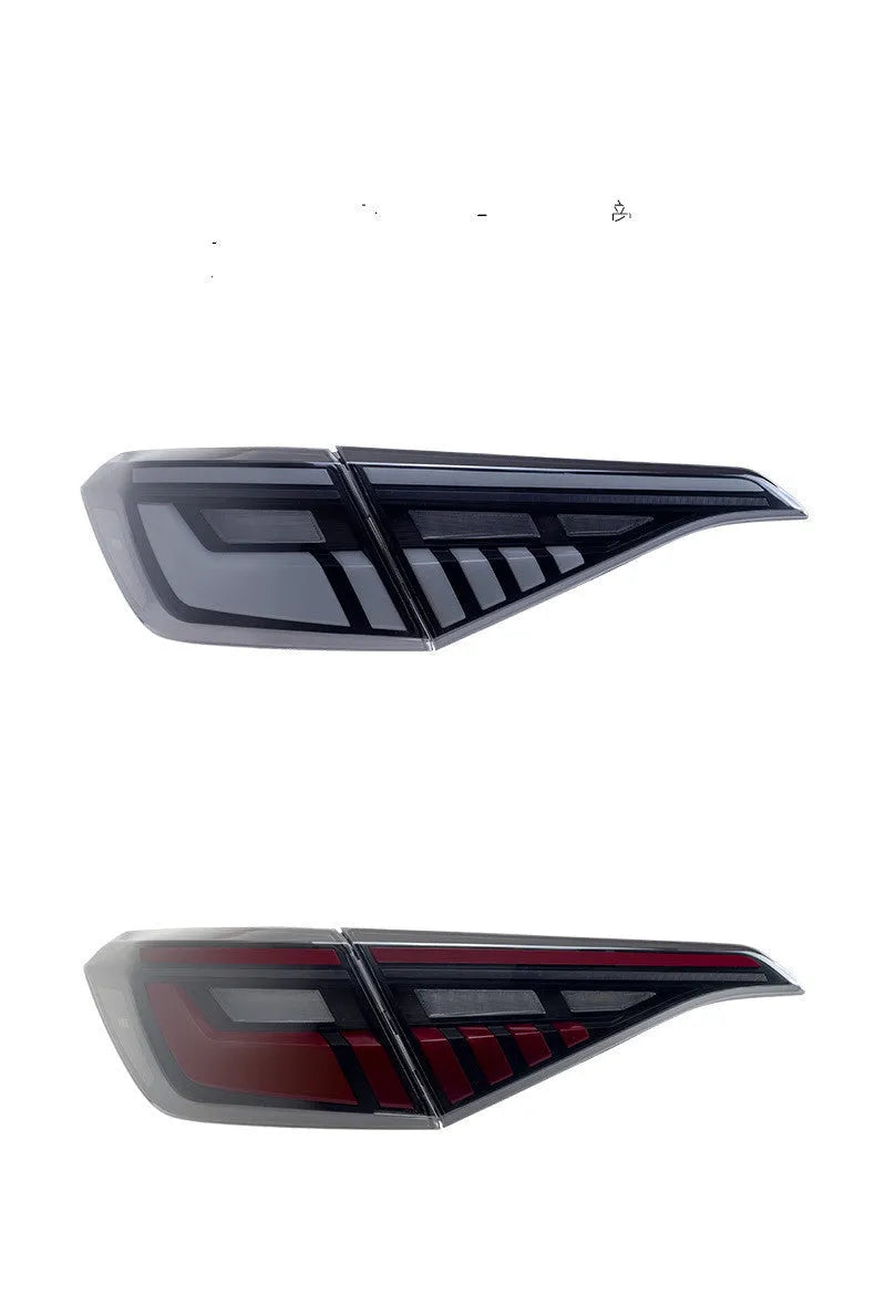 11th generation Honda Civic modified LED tail light assembly in black and red colour option.