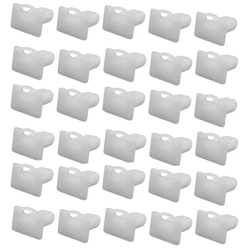 Black PA66 plastic automobile trim clips and fasteners, pack of 60 pieces, style D318.