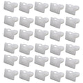 Black PA66 plastic automobile trim clips and fasteners, pack of 60 pieces, style D318.