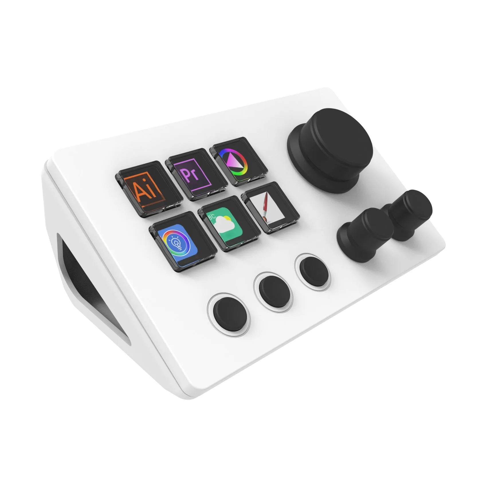 Visual Keyboard N3 USB numeric keypad in black or white with silicone keys and 2m cable