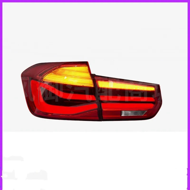 BMW 3 Series tail light assembly with streamer steering LED pattern in red or smoked black options