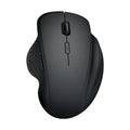 Black and grey wireless optical mouse for laptops with USB charging cable