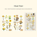 Huazhisen forest art deco sticker pack showing six 85x180mm designs with transfer paper and cotton linen sheets