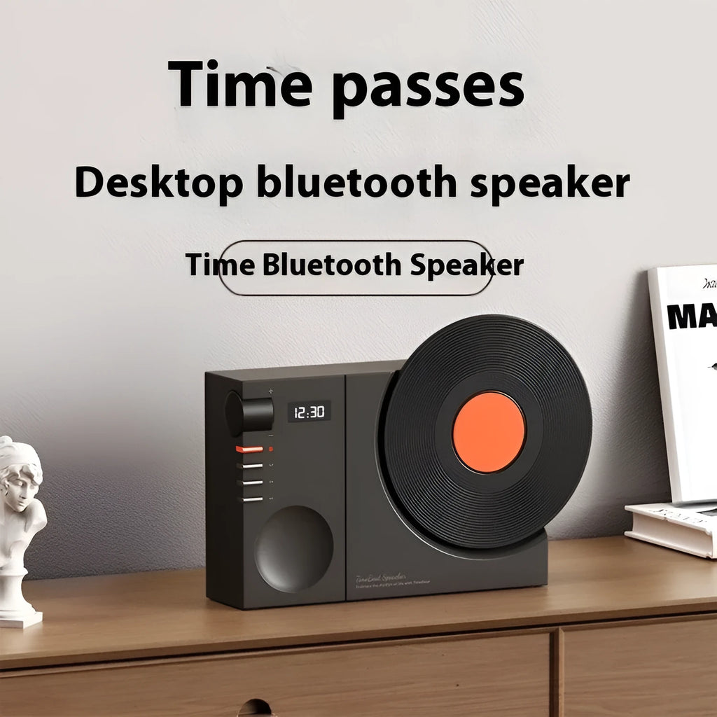 Mini Bluetooth portable speaker in obsidian black colour with USB charging port