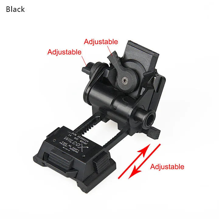 Strong dark earth metal alloy L4 G24 NVG fast helmet mount with OPS breakaway base