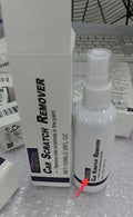 Car scratch repair spray bottle for DIY paint scratch removal and sealing.
