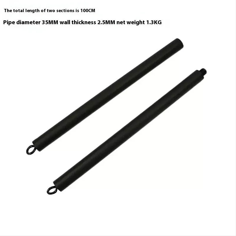 Two-segment yoga pilates push-and-pull fitness stick for resistance training