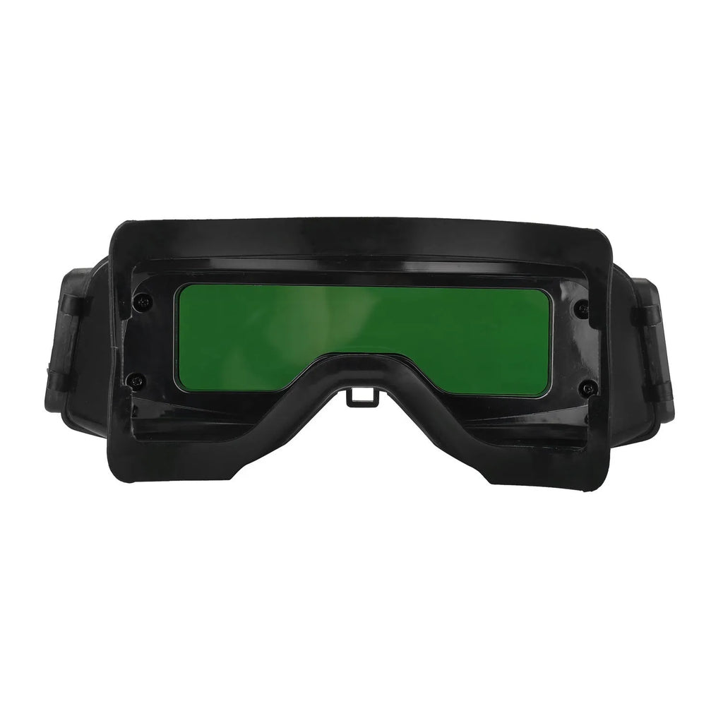 Black automatic darkening welding mask with adjustable shade control for arc welding protection