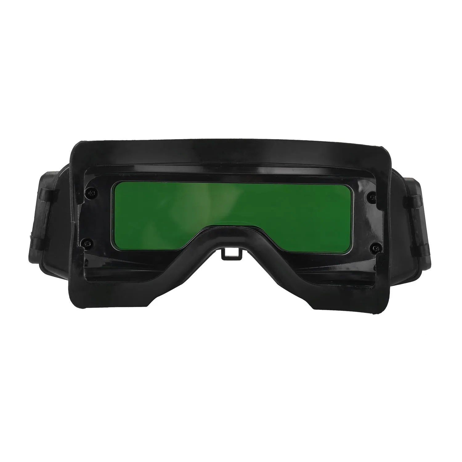 Black automatic darkening welding mask with adjustable shade control for arc welding protection