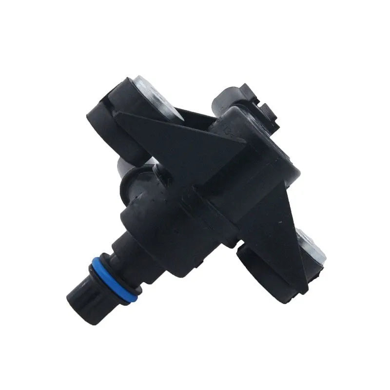 Black ABS plastic Ford turbo solenoid valve with model number AU5A-9G866-AB