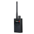 Black G318 aluminium alloy anti-theft hole camera detector on a table with data cable.