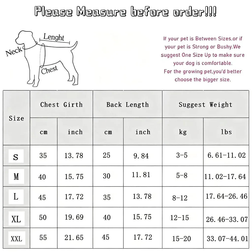 Thick warm four-legged pet coat with bear ears, patch pocket and D-ring for small dogs and cats