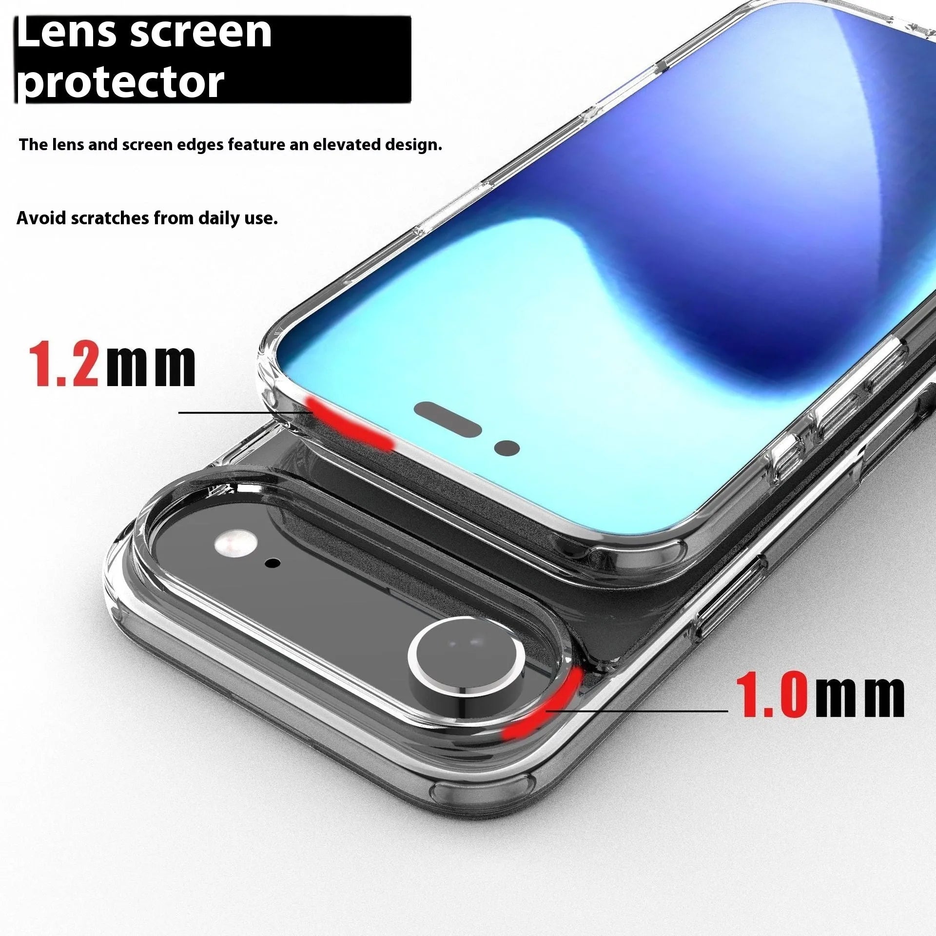Transparent magnetic iPhone 17 AIR phone case showing TPU composite construction